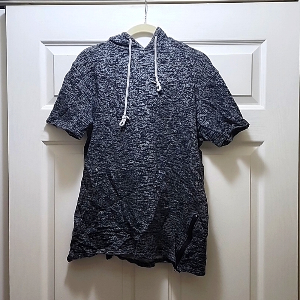 Modern Culture Short Sleeve Hooded Shirt
